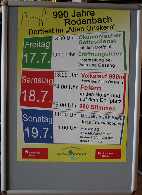 Plakat 990 Jahr Feier