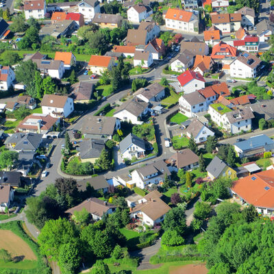 Luftbildaufnahme Barbarossa-Brunnenstr-Kindergarten(c)Burckhardt                     