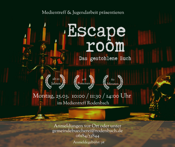 Plakat Escaperoom