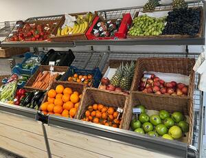Frisches Obst und Gem&uuml;se in der Kunzmann-Filiale