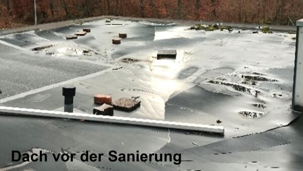 Dach vor der Sanierung